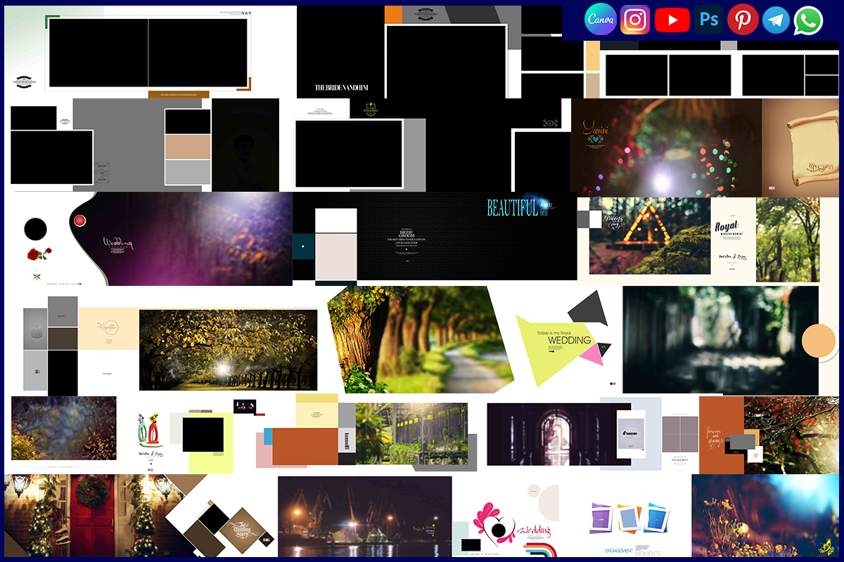 Christian Wedding Story Photobook Album PSD Download