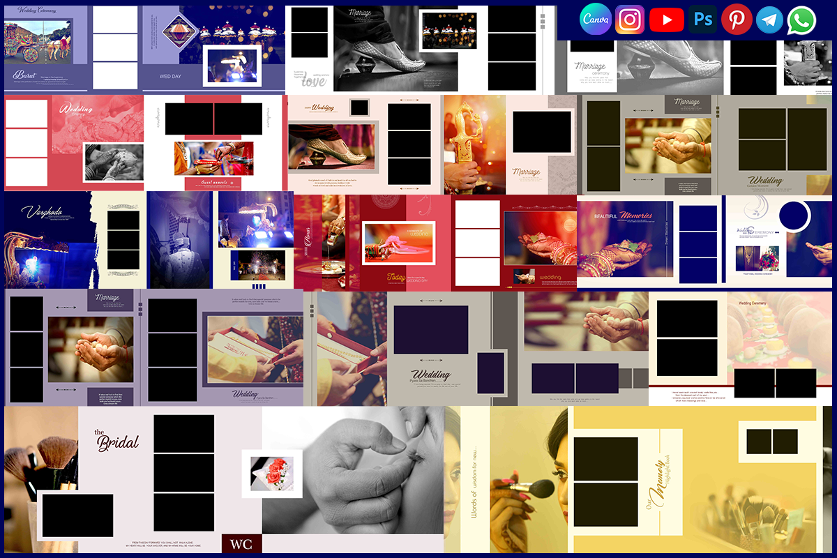 Barat and Doli Wedding Album PSD 12x36 Download