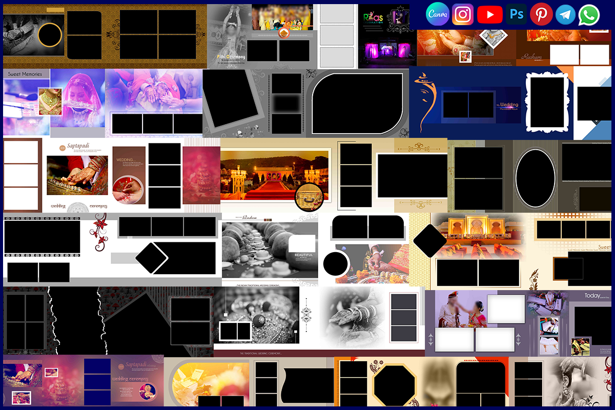 12x36 Saptapadi Wedding Ceremony PSD Sheet Download