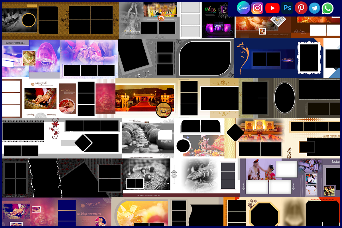 12x36 PSD New Wedding Templates Free Download