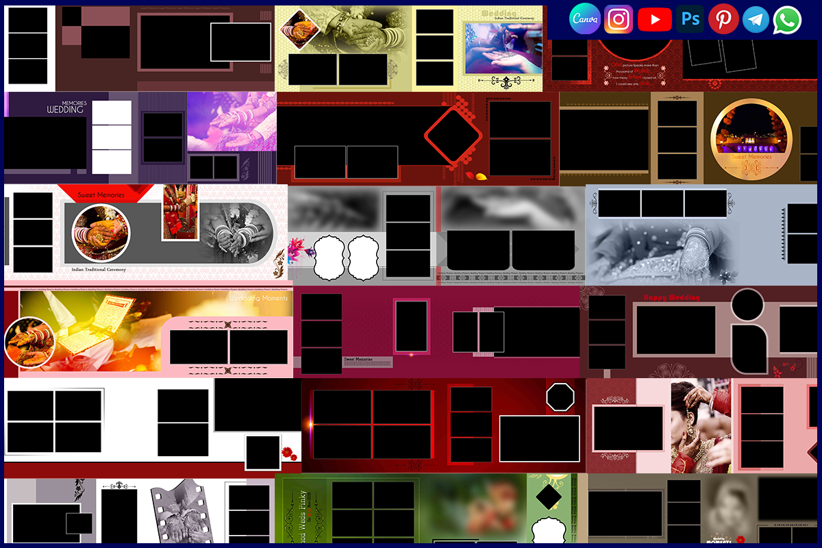 Adobe Photoshop PSD Photo Album Templates Download