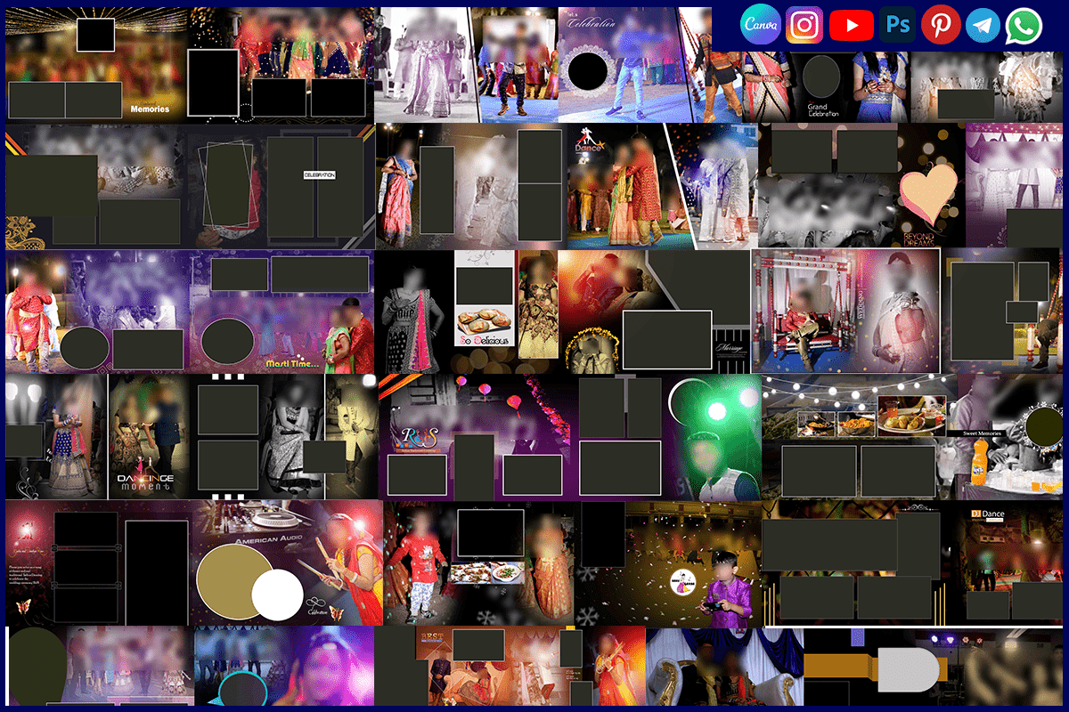 Dance PSD 12x36 Templates Download Now for Wedding Album