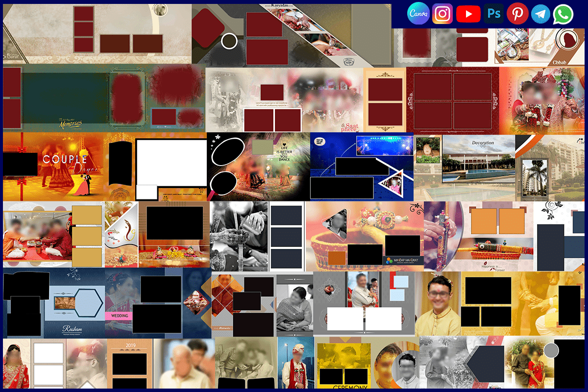 Happy Married Life PSD 12x36 Templates Free Download