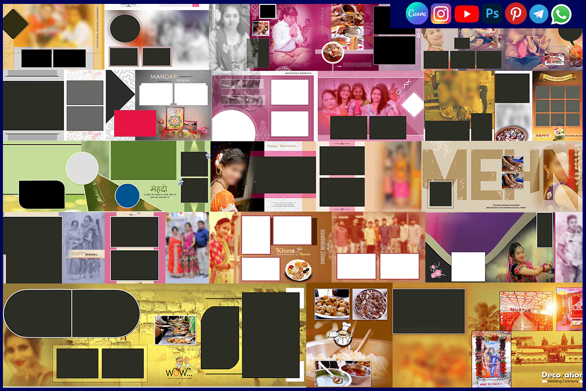 Wedding Album PSD File 12x36 Free Download