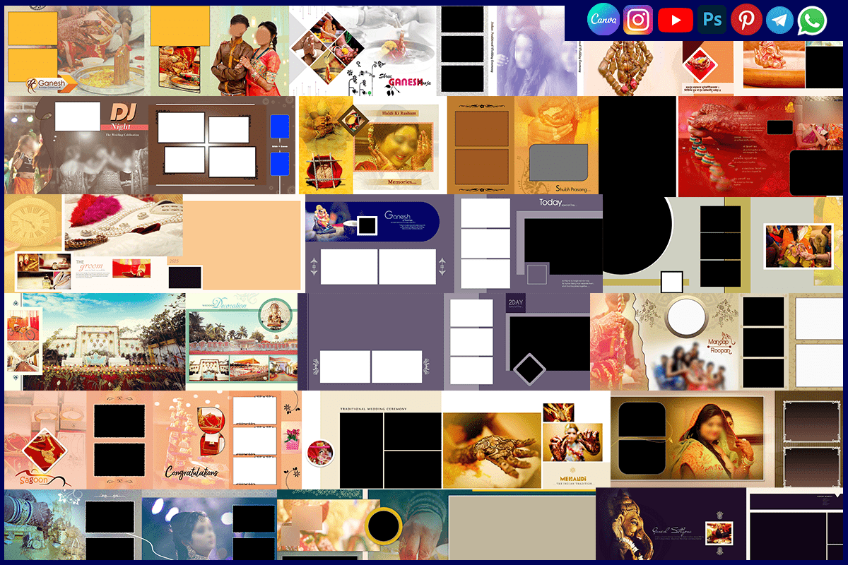 Wedding PSD Templates Free Download 12x36 Zip