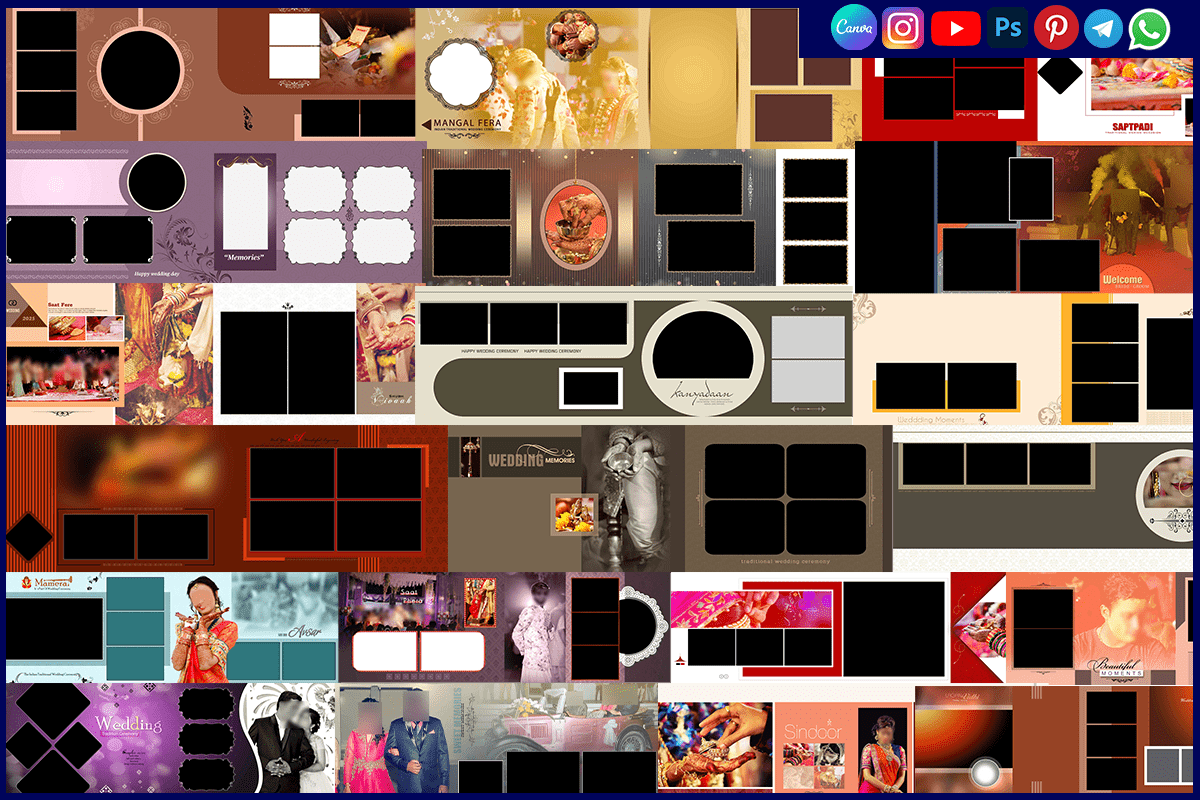 Traditional Wedding Album Design Psd Free Download