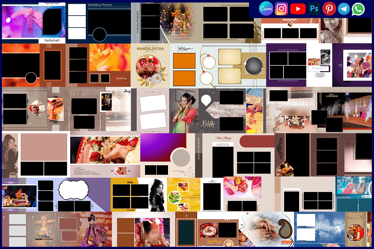 Free Wedding PSD 12x36 Design Templates Download