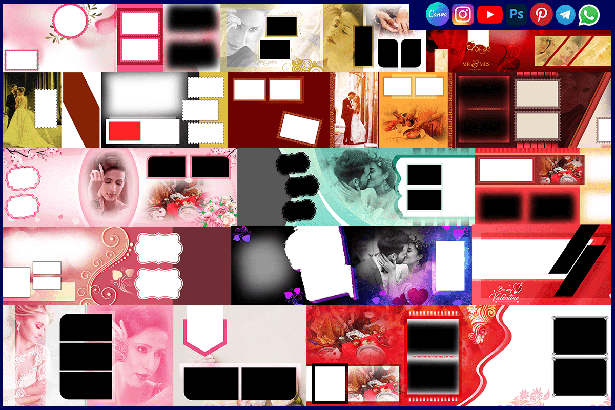 Wedding PSD Design 12x36 Templates Free Download