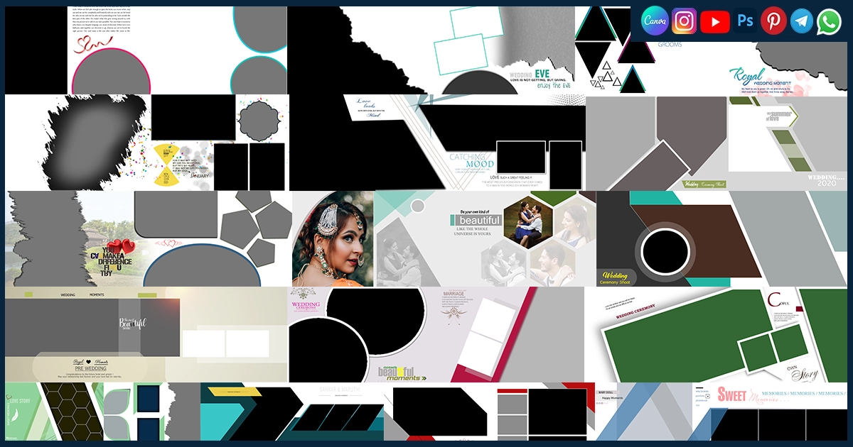 Pre Wedding Psd 12x36 Design Templates Free Download