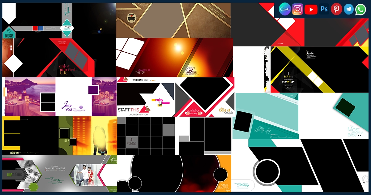 Pre Wedding Album Design 12x36 Sheet Download