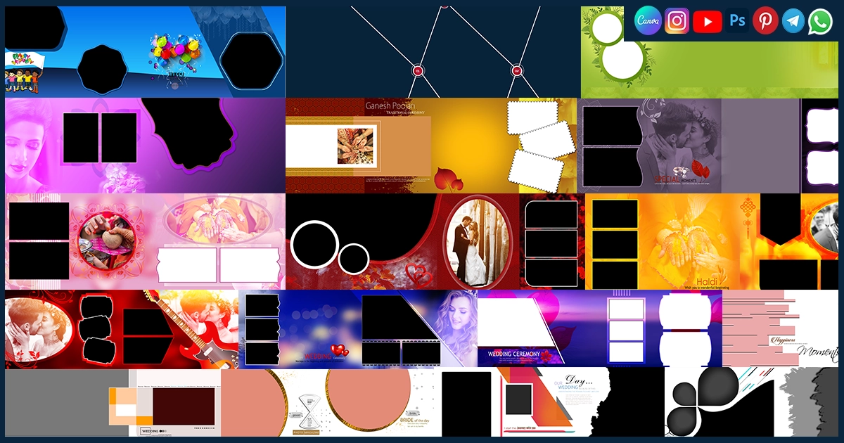 Christian Pre Photoshoot Album PSD Free Download 12x36 Zip