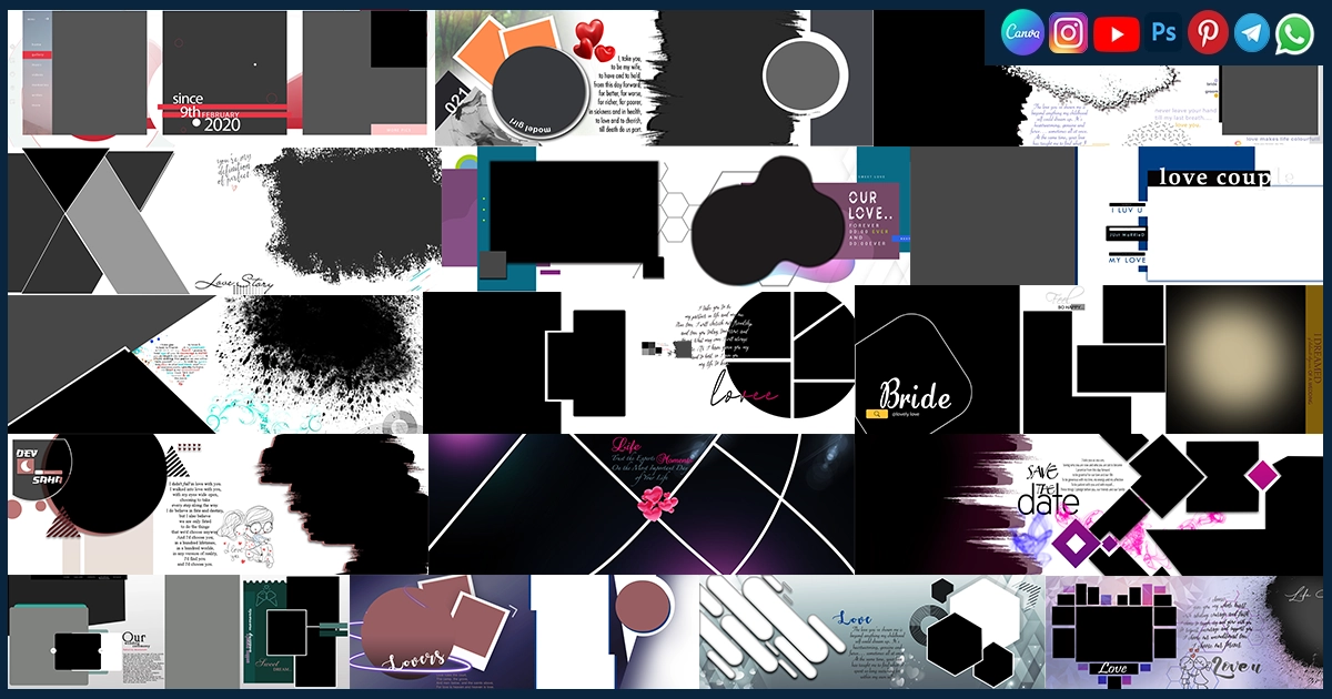 Pre Wedding PSD Free Download | 12x36 Album Templates Download