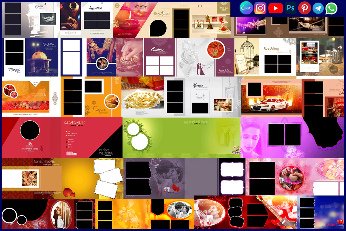 12x36 PSD Templates Wedding Album Free Download