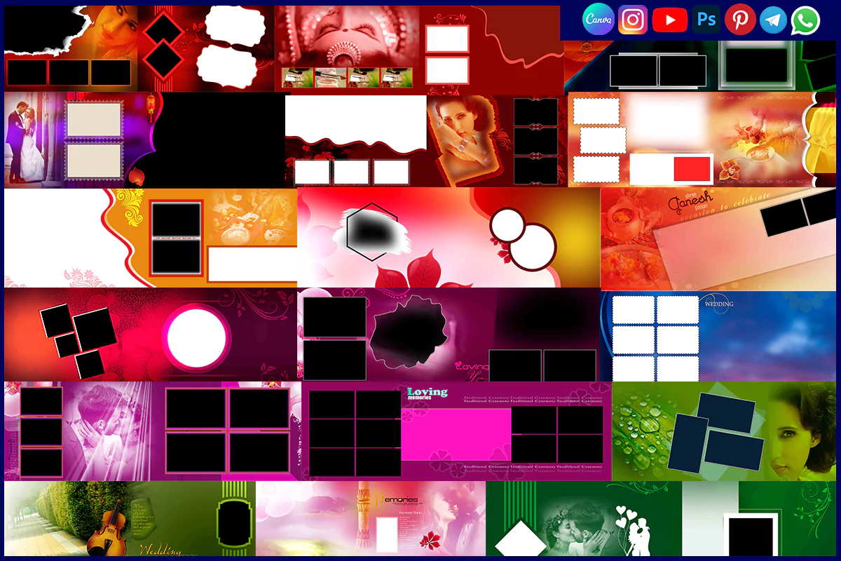 Free PSD for Wedding Album Design Download