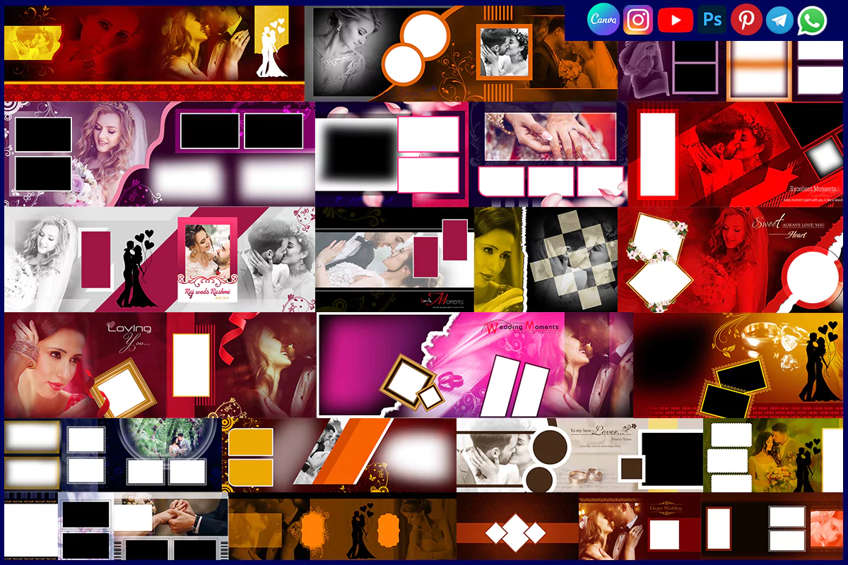 12x36 PSD File Wedding Album Free Download