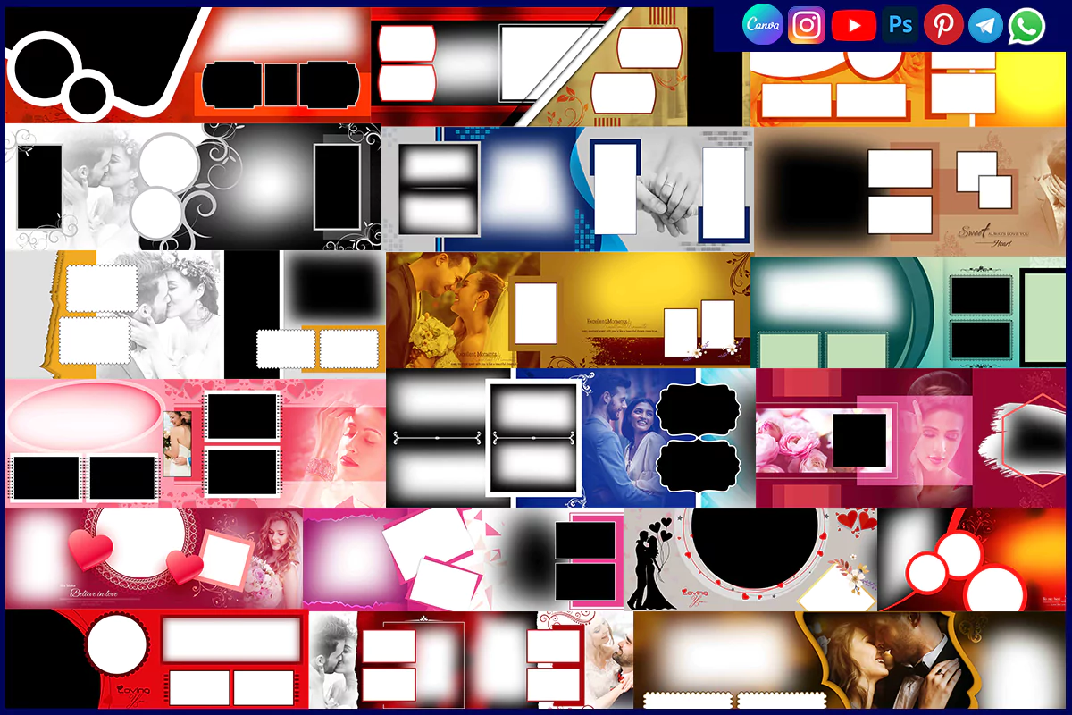 Creative Christian Marriage Album 12x36 PSD Templates Free Download