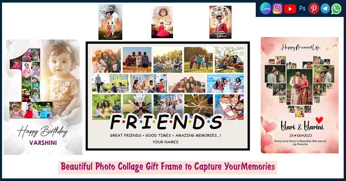 Beautiful Photo Collage Gift Frame to Capture Your Memories