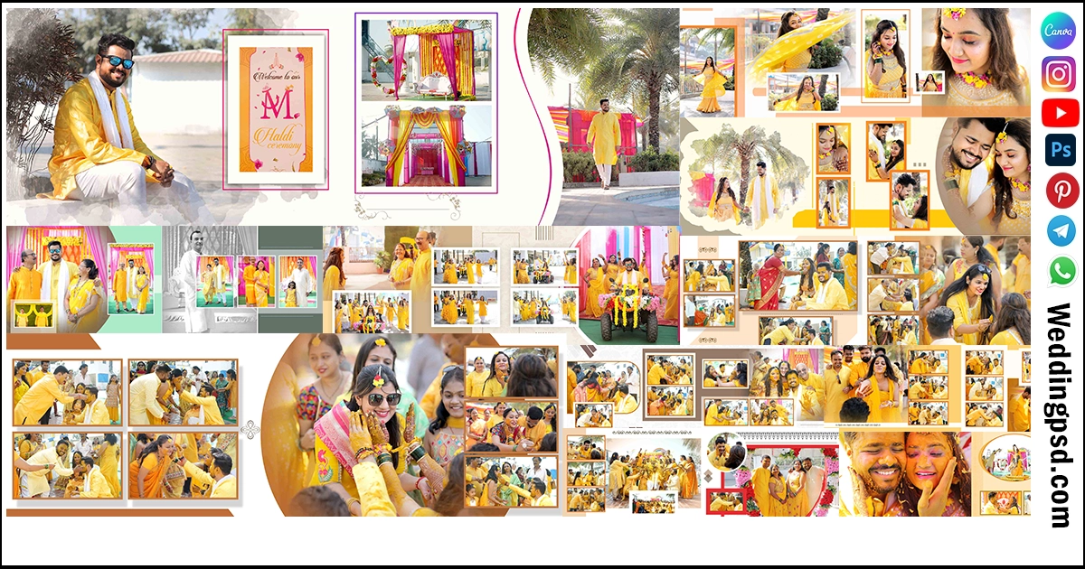 Marathi Wedding PSD Download Pack 25 Designs