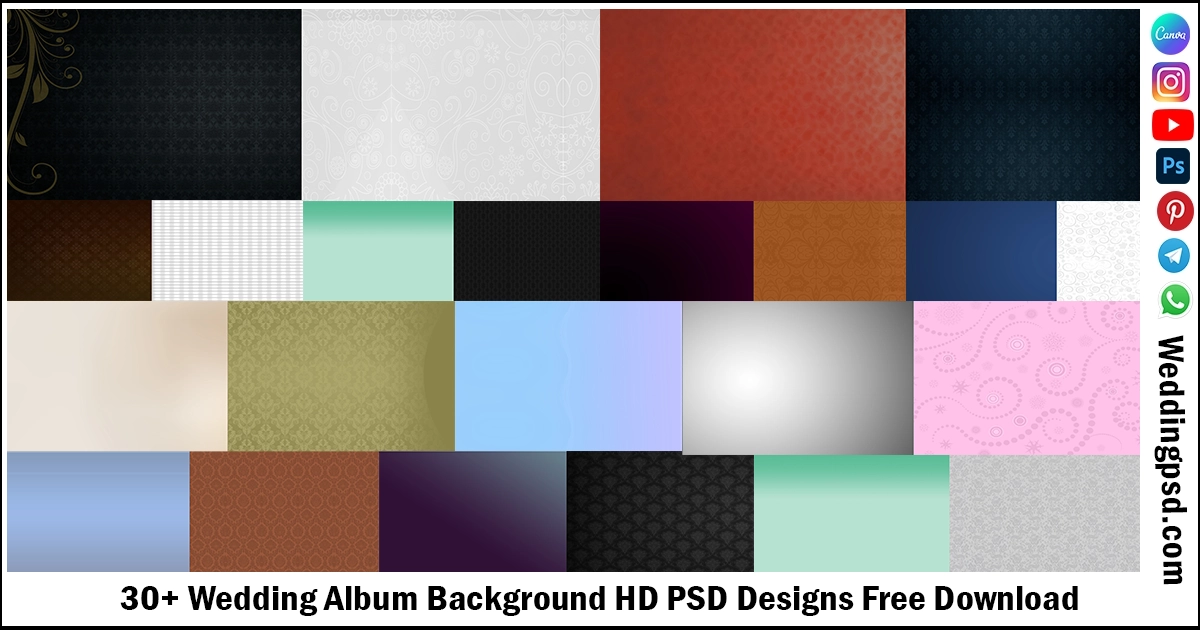30+ Wedding Album Background HD PSD Designs Free Download