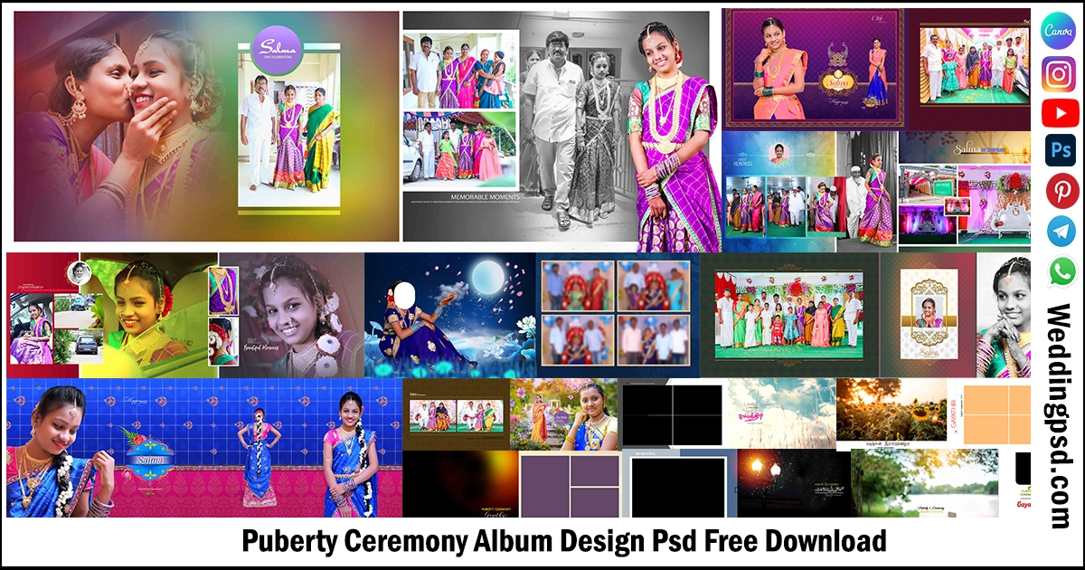 Puberty Ceremony Album Design Psd Free Download